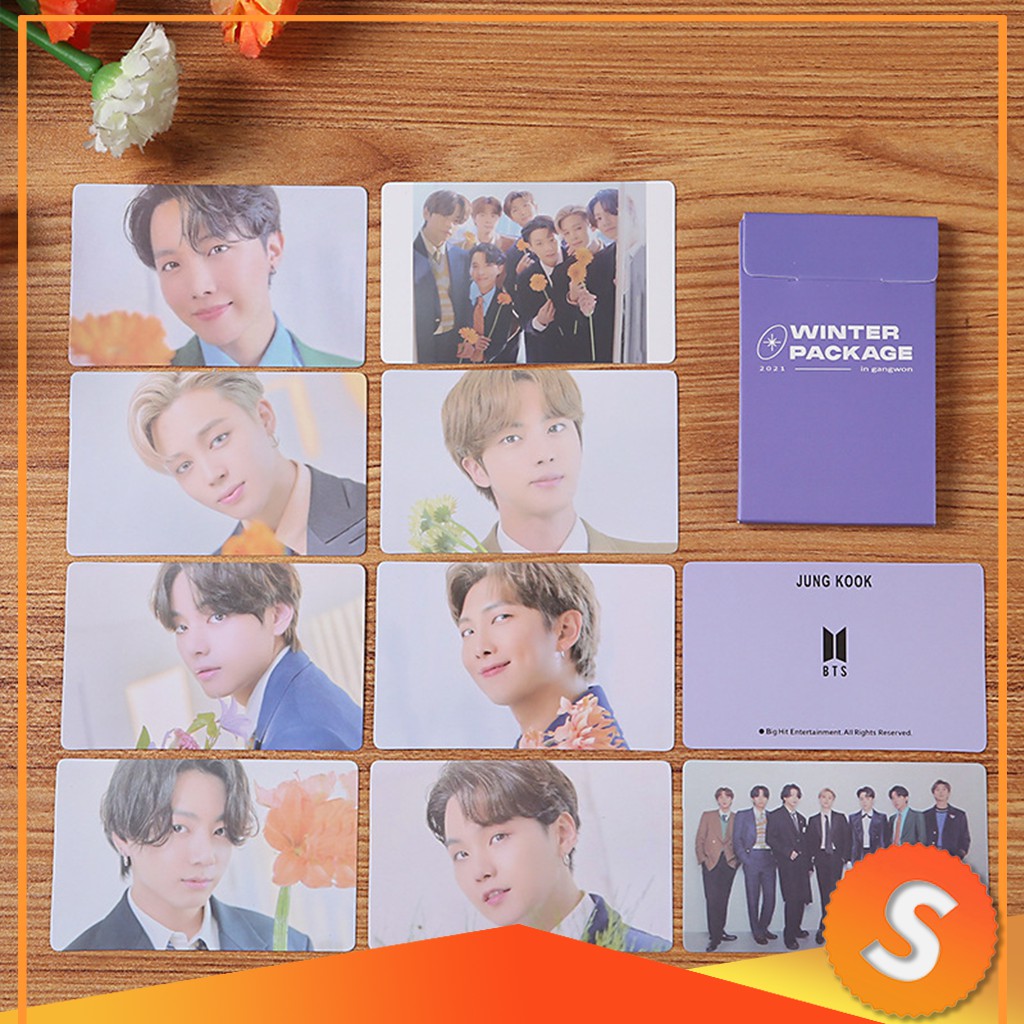 (with box) Kpop BTS 2021 WINTER PACKAGE Photo Card Mini Photo Cards Fan Collection Card Movie