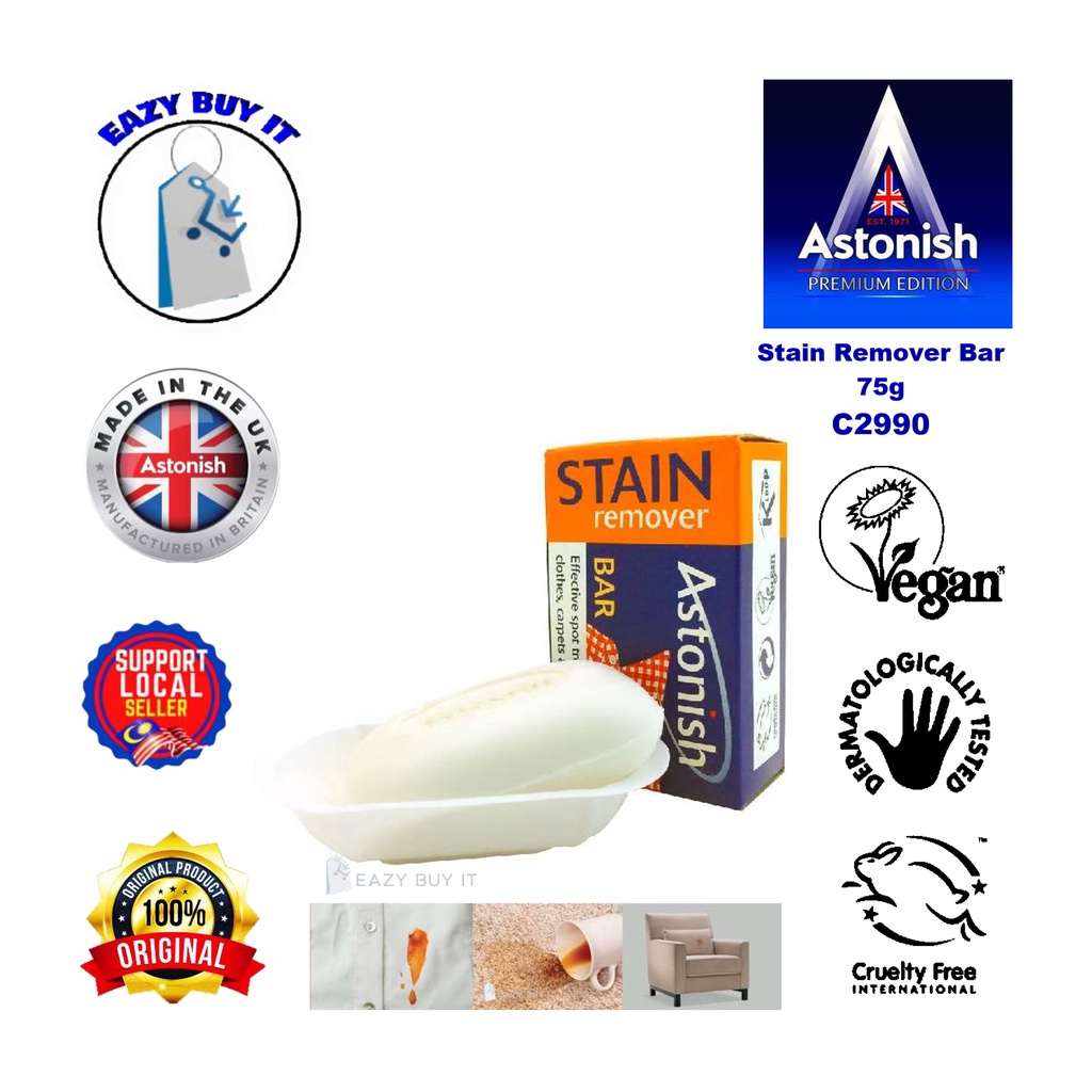 ASTONISH STAIN REMOVER BAR C2990 75G Shopee Malaysia