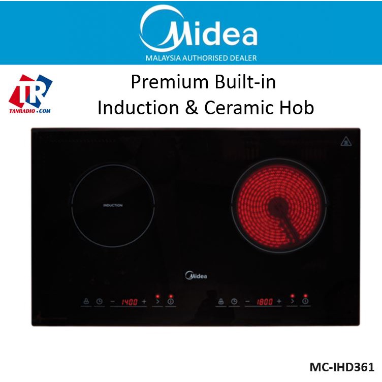 Midea Hybrid induction And Ceramic Cooktop (70 cm) MCIHD361 Shopee
