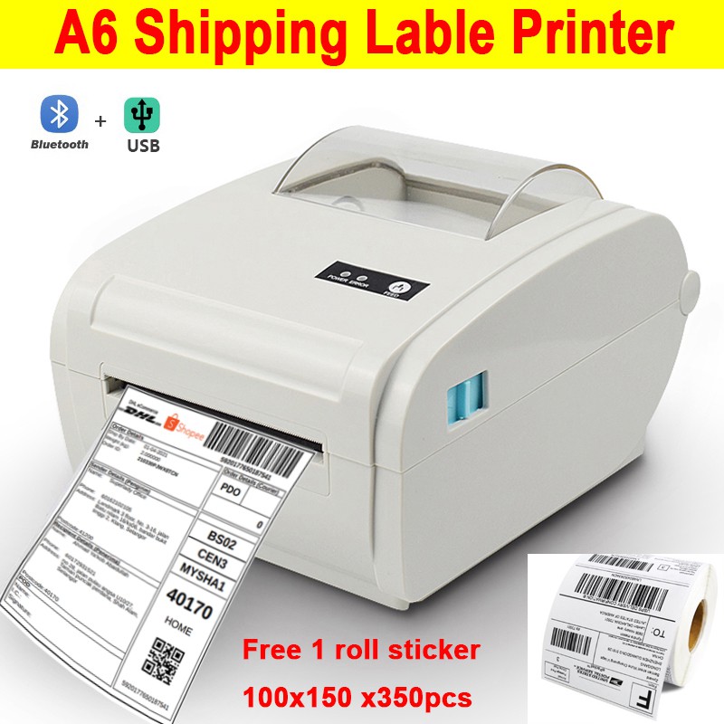 Shopee AWB A6 Shipping label Printer Barcode Label Printer Thermal