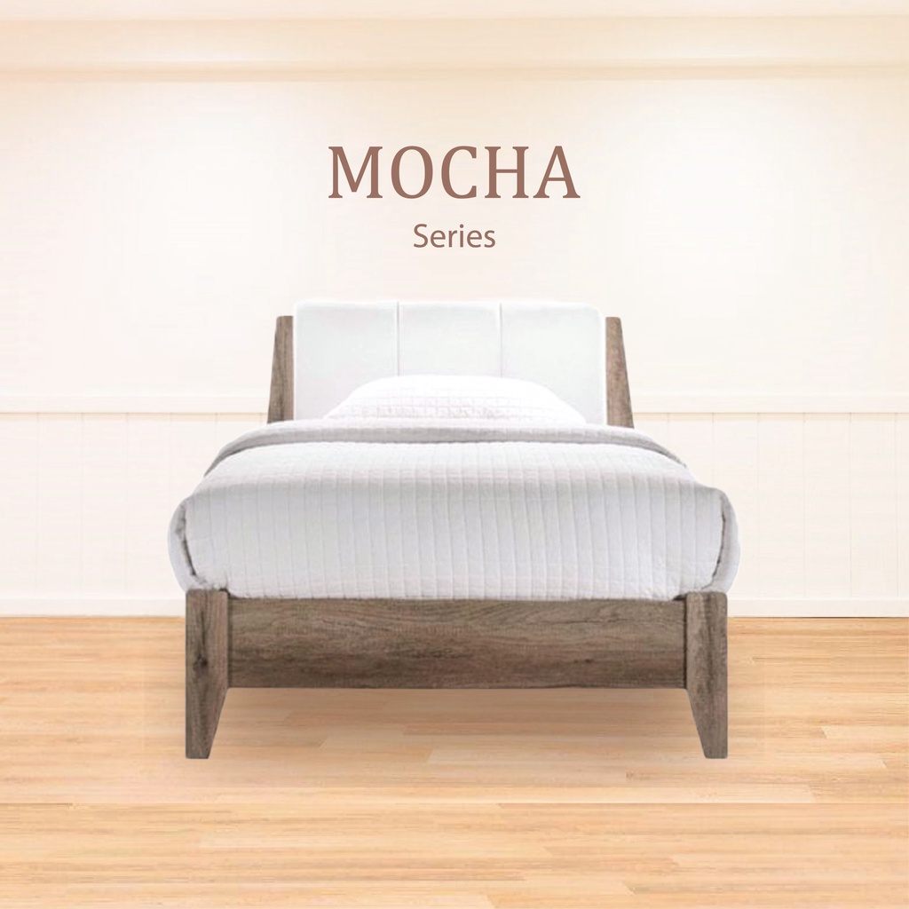 [ Toasty Home ] MOCHA Series Single Bed Frame / Single Size / Wood Bed