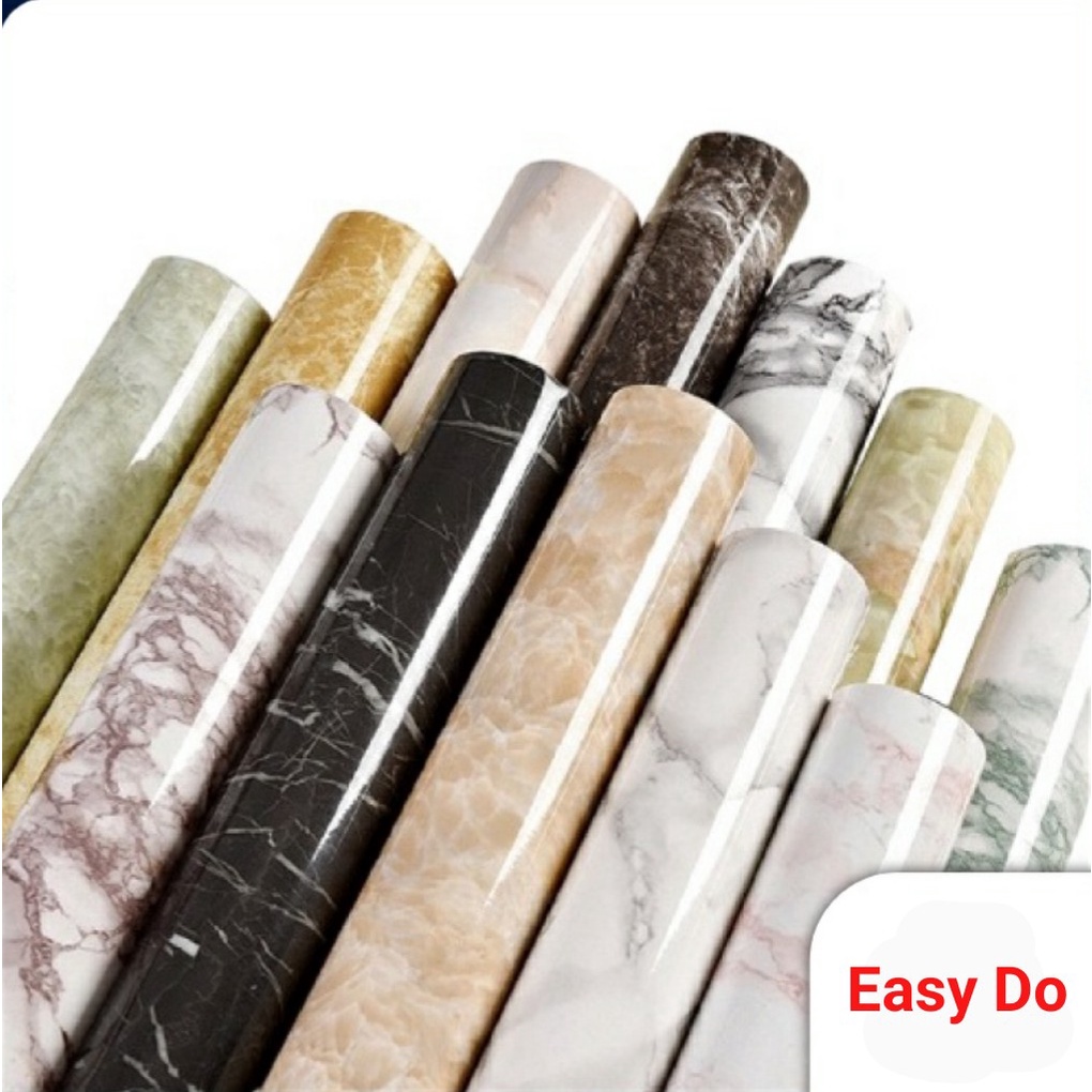 60CM X 1 METER Large Self Adhesive Marble Waterproof Wallpaper