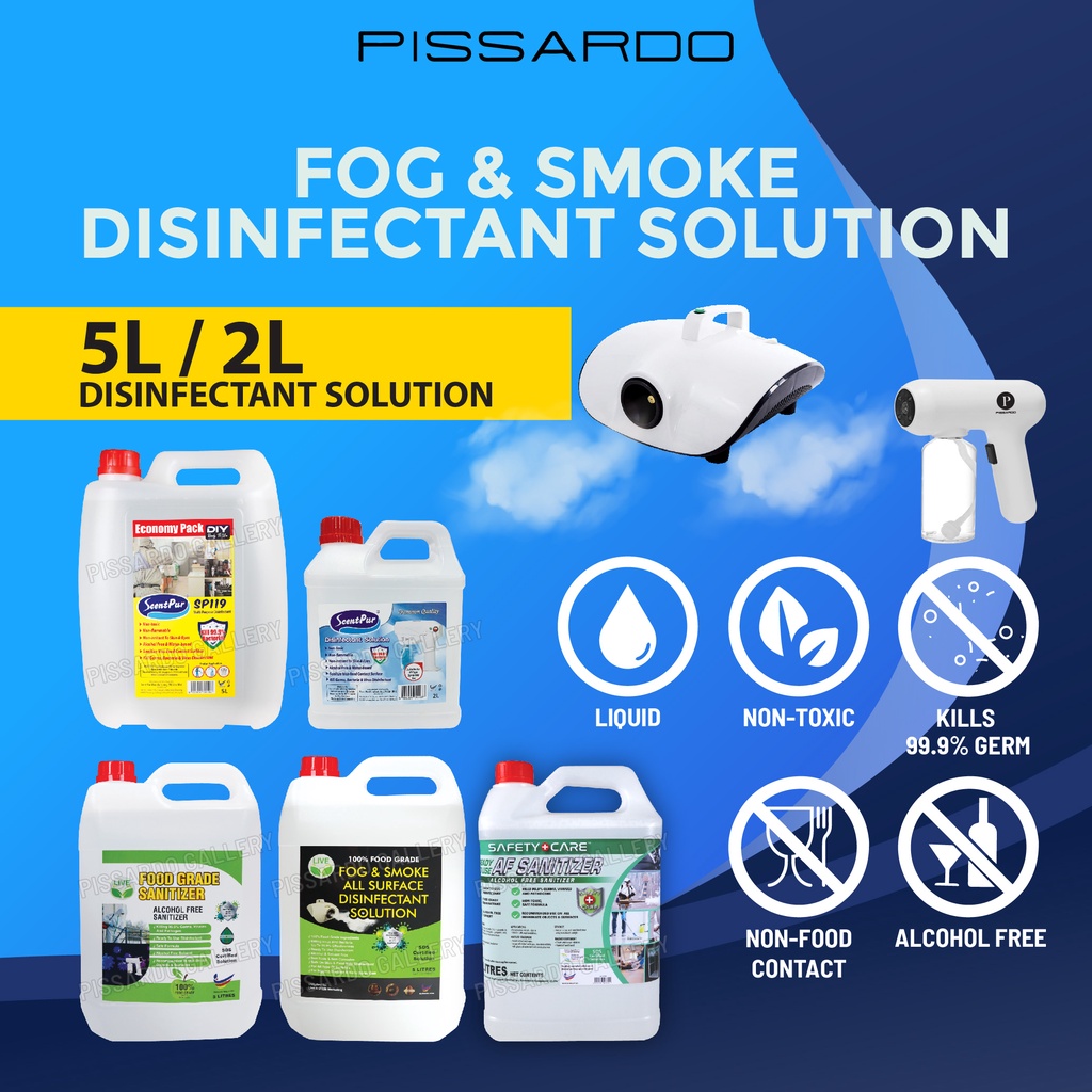 【Automizer Spray Gun Disinfectant Solution】2L&5L ScentPur/5L Prodec/5L