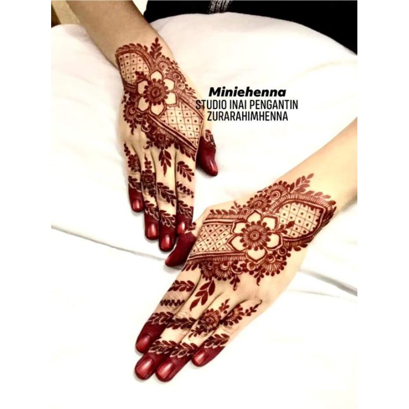 Buy Inai Lukis Special Maroon Henna Art Instant Henna By Zurarahim Henna | Seetracker Malaysia 800_X_800_jpg