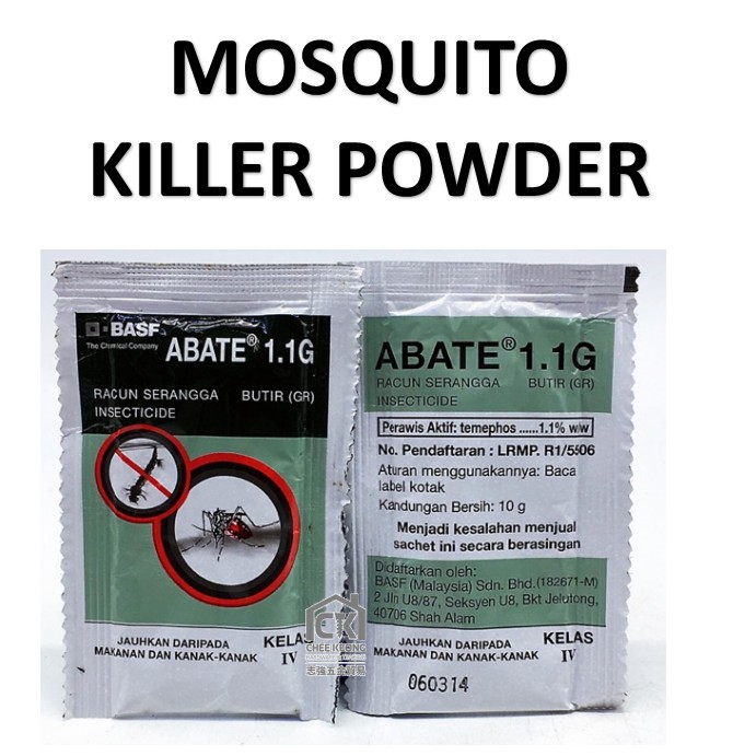 MOSQUITO KILLER POWDER / SERBUK NYAMUK AEDES 10G 1 PACKET / UBAT JENTIK