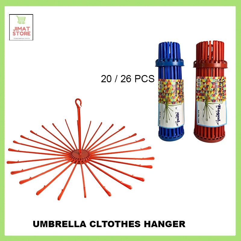 20 or 26pcs Multipurpose Clothes Hanger XL / XXL Umbrella Style Clothes