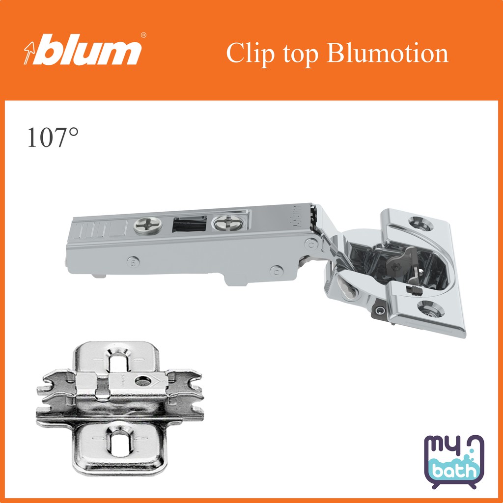 Blum 75B1550 BCOR ∡107° Clip top Blumotion SoftClosing Hinges