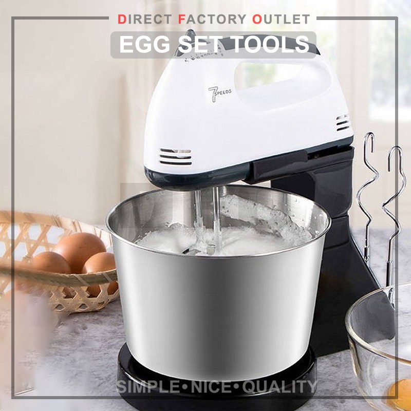 DFO 7 Speed Hand Stand Mixer Detachable Stainless Steel