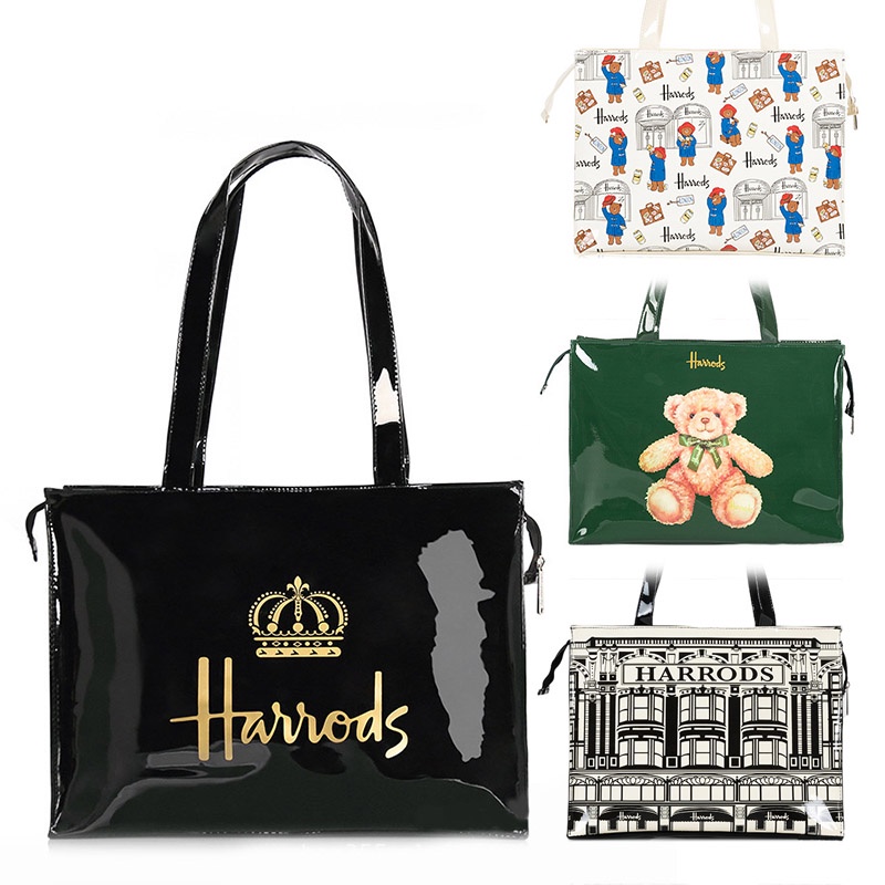 Horizontal Version Harrods PVC Tote Bag Handbag British Famous Product