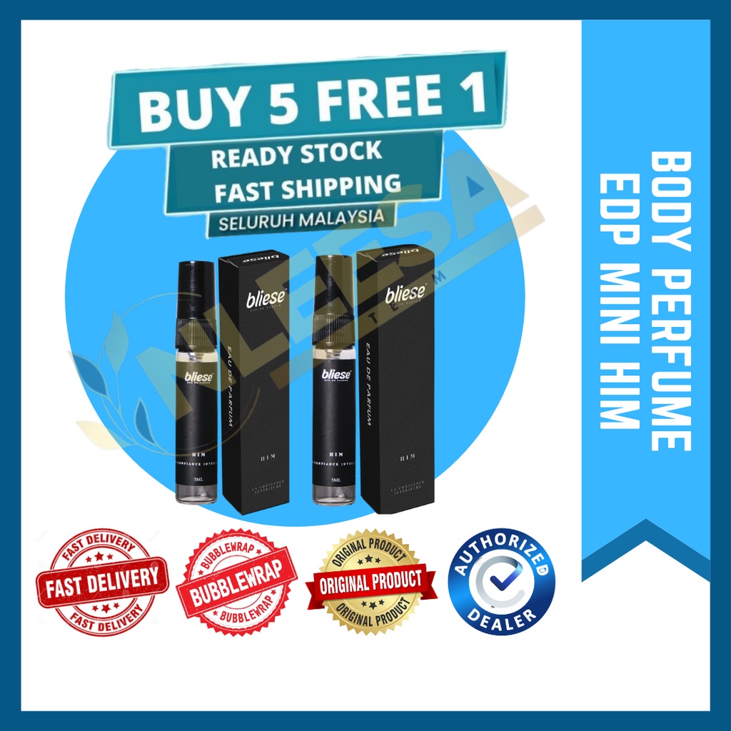 Body Perfume Lelaki Pewangi Badan 7ml ( Mini EDP Bliese ) ( Viral / Murah / Borong / Hot