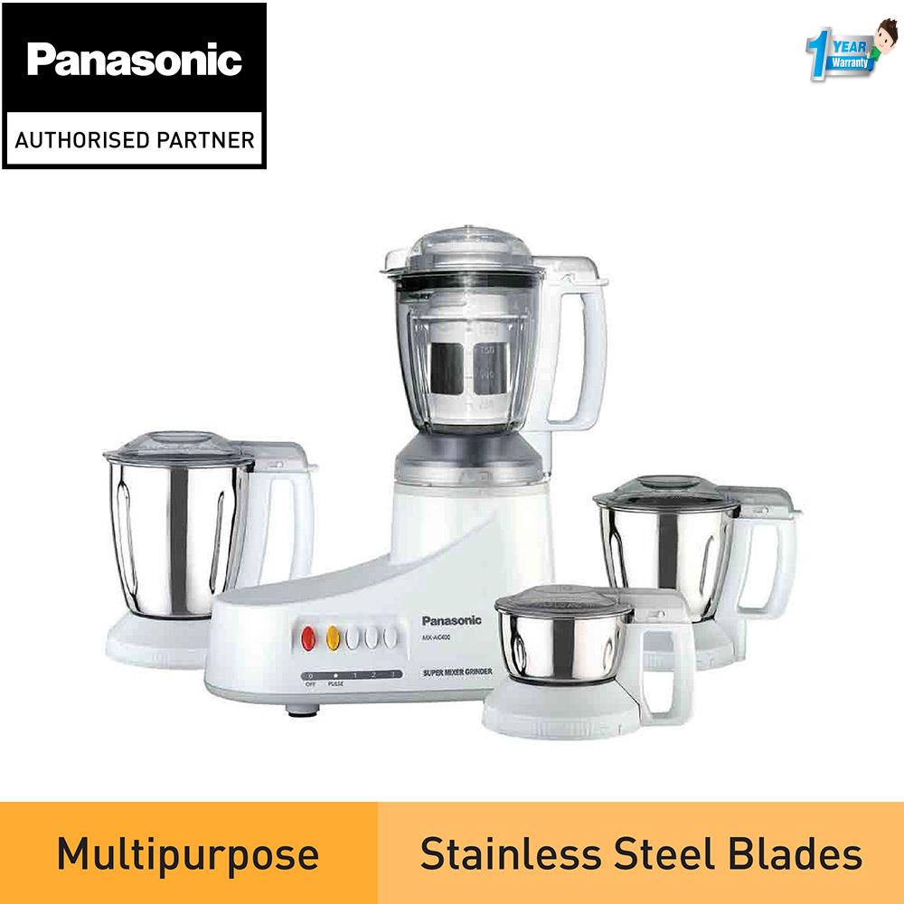 PANASONIC MXAC400 MIXER GRINDER (360W) 4 JARS MXAC400WUA Shopee Malaysia