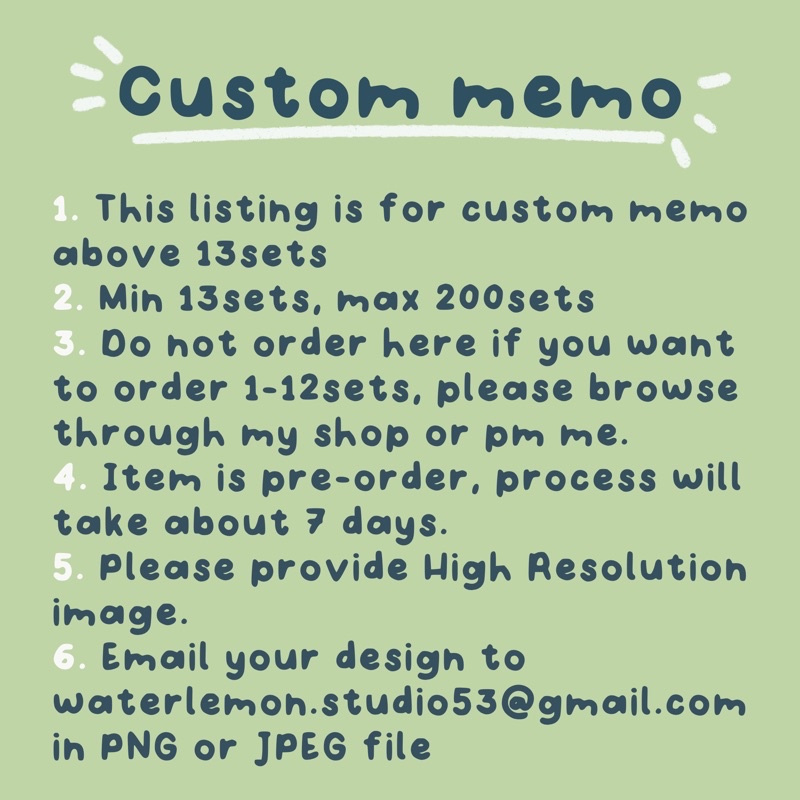 Custom Memopad Your own design memo Custom memo for small business