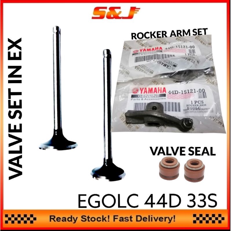 YAMAHA EGO LC EGOLC VALVE SET IN EX ROCKER ARM SET VALVE SEAL Shopee Malaysia