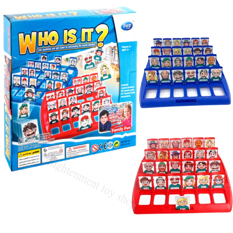 WHO IS IT??? Board Game for Kids and Children Classic BoardGame Funny
