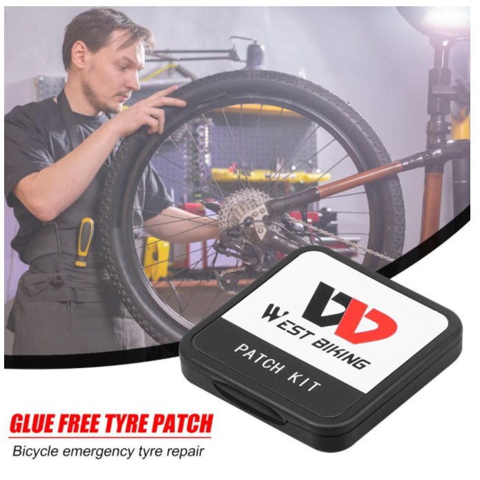WEST BIXING /ROCXBROS 6pcs/set Bicycle BASIKAL TUBE REPAIR Tire Patch Bike Puncture Repair Kits