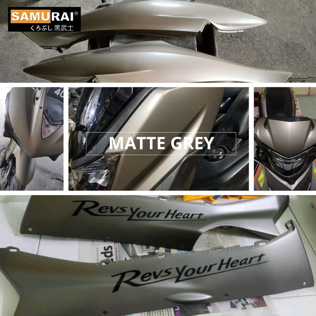 Samurai Spray Paint Yamaha Y747 Yamaha Matte Grey Aerosol Cat Motor