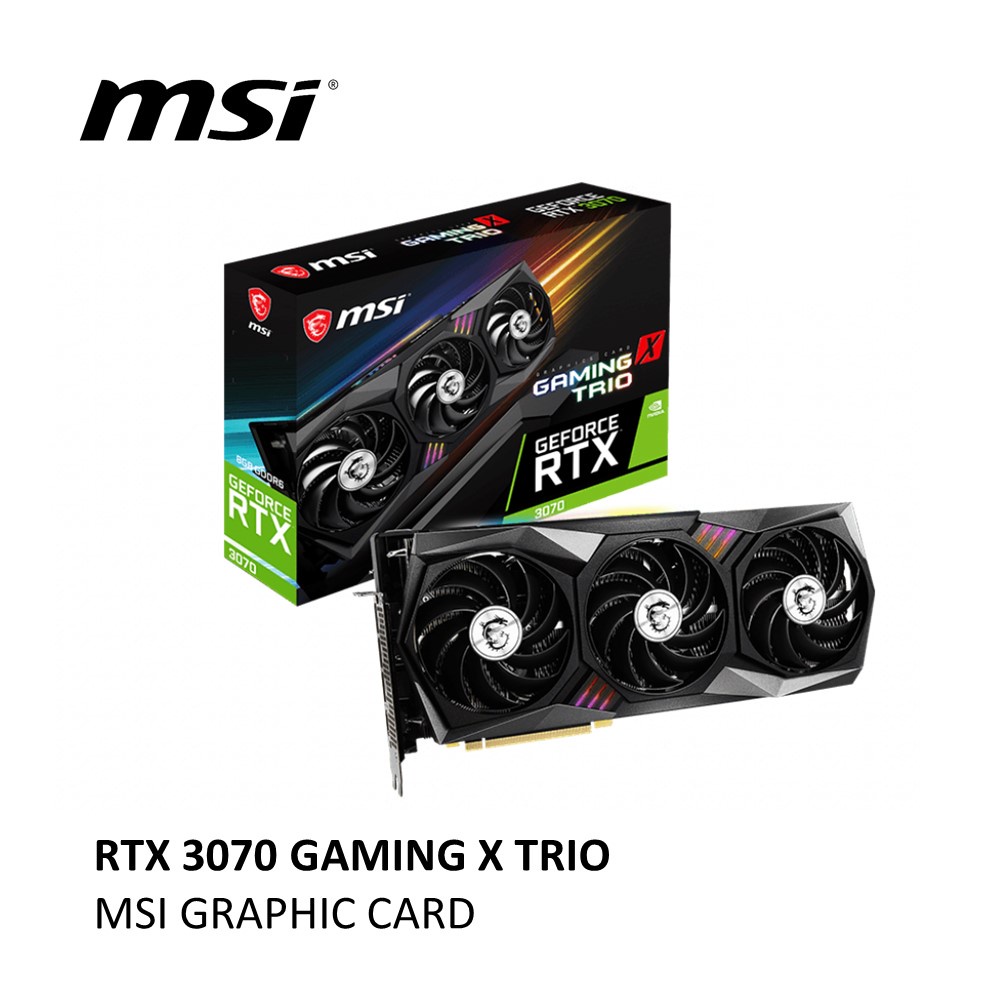 MSI RTX 3070 GAMING X TRIO GRAPHIC CARD (NON LHR) Shopee Malaysia
