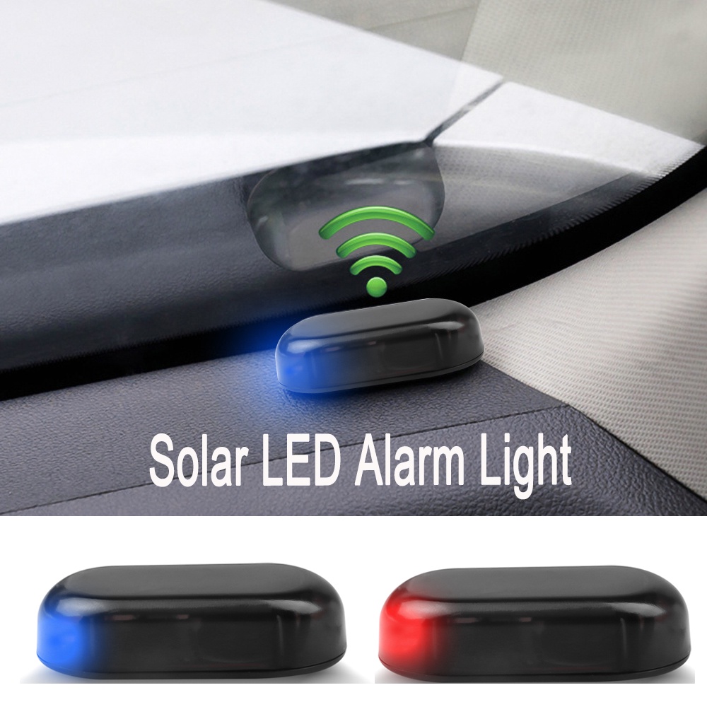 Solar Led Flashing Alarm AntiTheft 5V Car Security Lights Wireless
