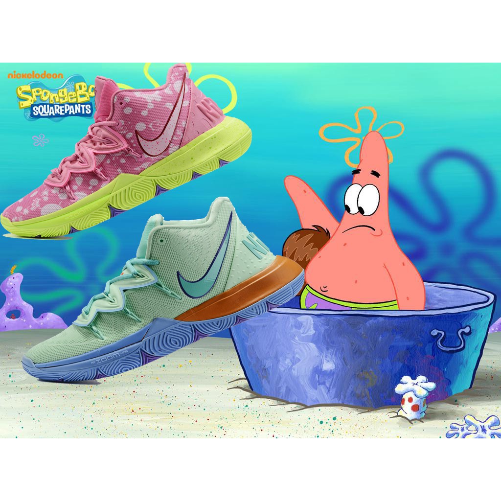 100 Original Nike Kyrie Irving 5 SpongeBob Patrick Star For Men women