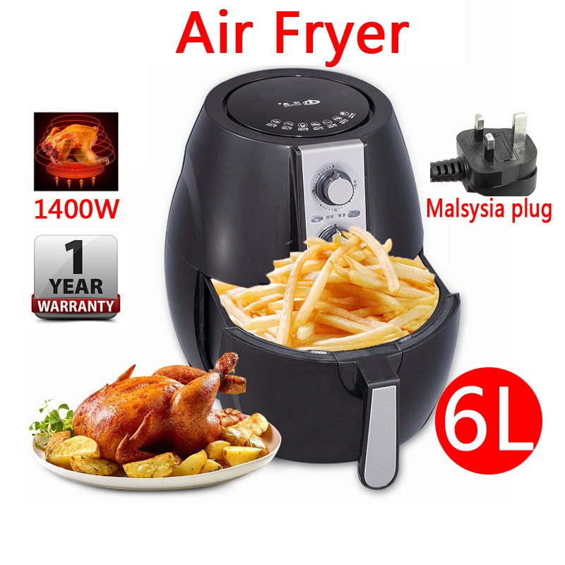 Air Fryer 6.0L ( 1400W ) 1 YEARS WARRANTY ( KDF540 ) airfryer 空氣炸鍋