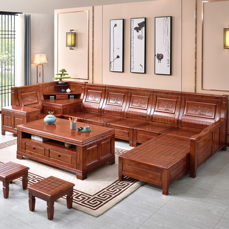 Solid Wood Sofa Baci Living Room