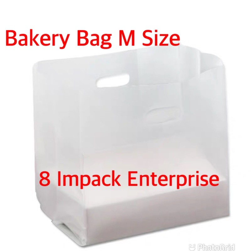 Bakery Plastic Bag Transparent M For Box (Lenght)25cm x (Width)(BUKA