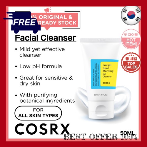 COSRX Low pH Good Morning Gel Cleanser 50ml Gentle Face Cleanser Low pH