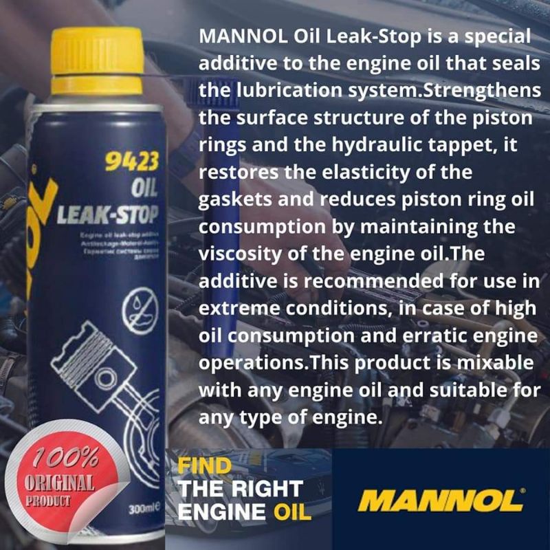 [PASTIKAN ORIGINAL] 9423 Oil Leak Stop minyak hitam leaking Kereta , Car , Bocor Shopee