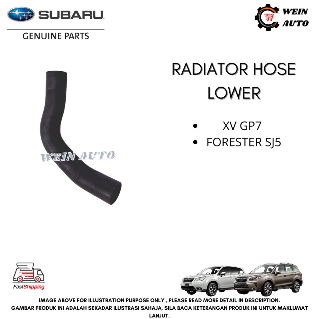 SUBARU GENUINE PARTS RADIATOR HOSE LOWER FOR SUBARU XV ,GP7 , FORESTER