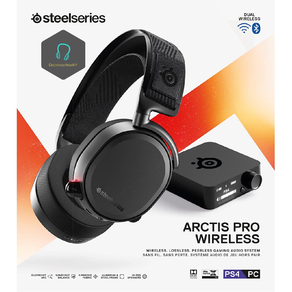 SteelSeries Arctis Pro Dual Wireless 2.4G Lossless + Bluetooth Mobile