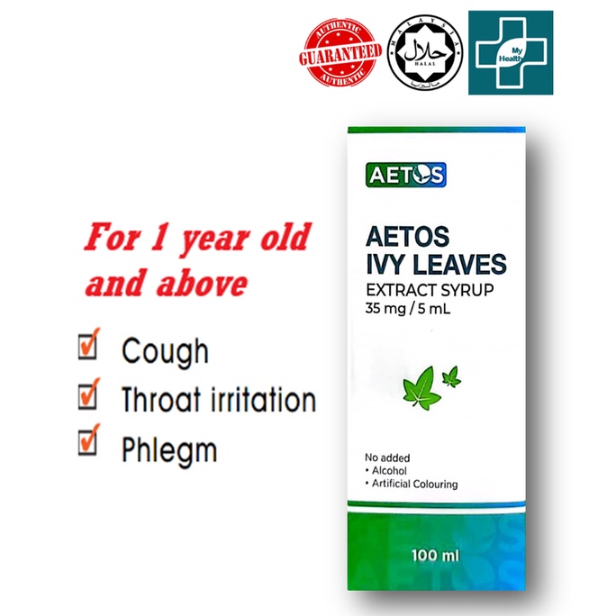 [SAME AS DUROHERB/PROSPAN] Aetos Ivy Leaves Chesty Cough Syrup 35mg