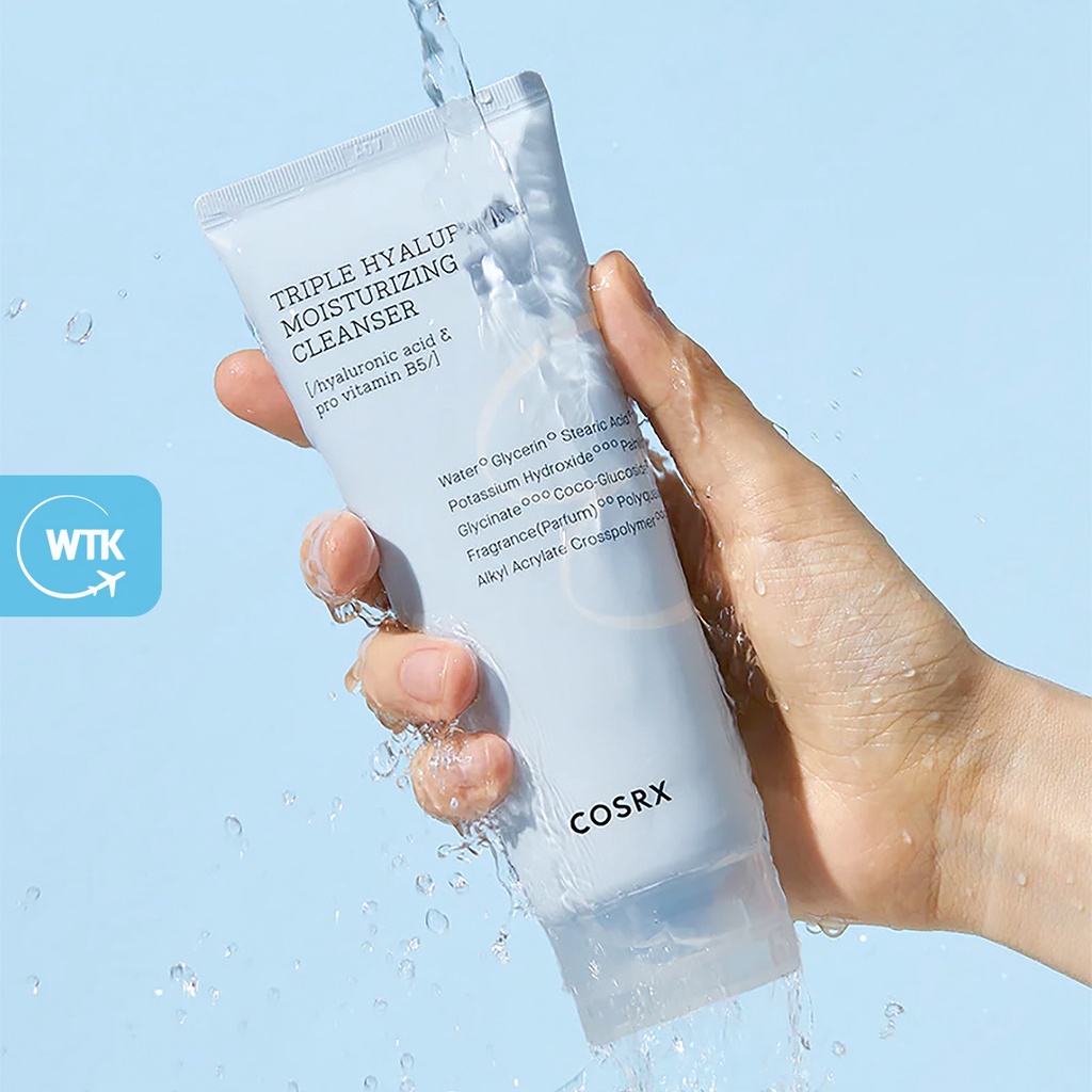 COSRX Hydrium Triple Hyaluronic Moisturizing Cleanser 150ml Vitamin