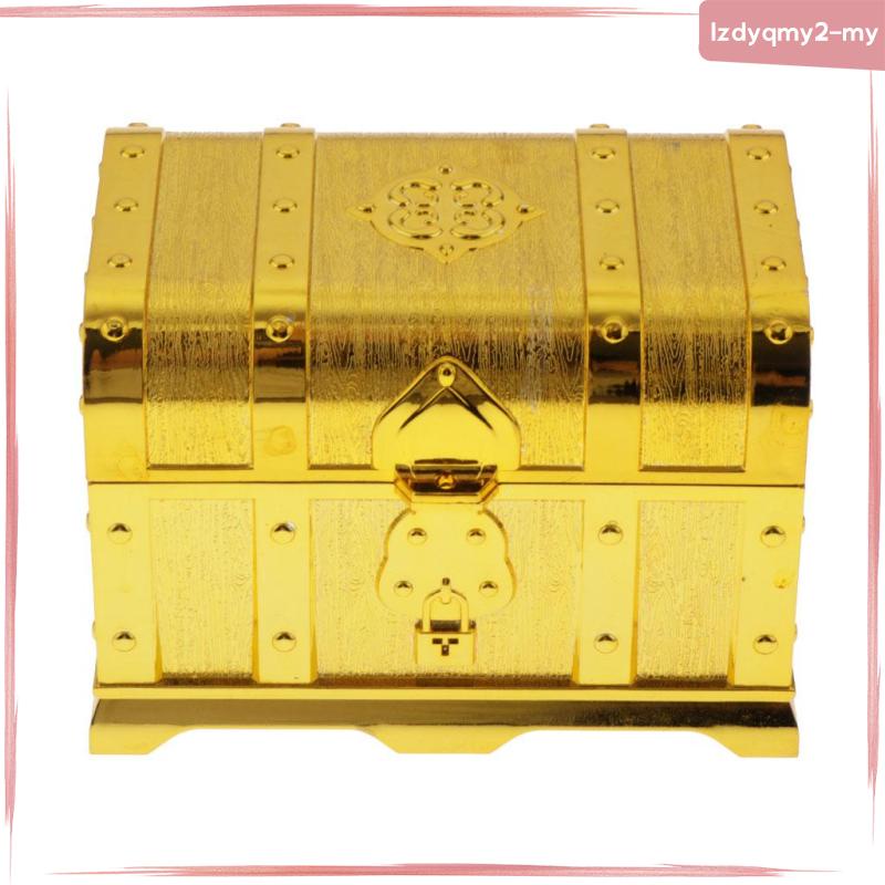 Curiosity Kids Pirate Treasure Chest Toy Box Antique Color Party Favors