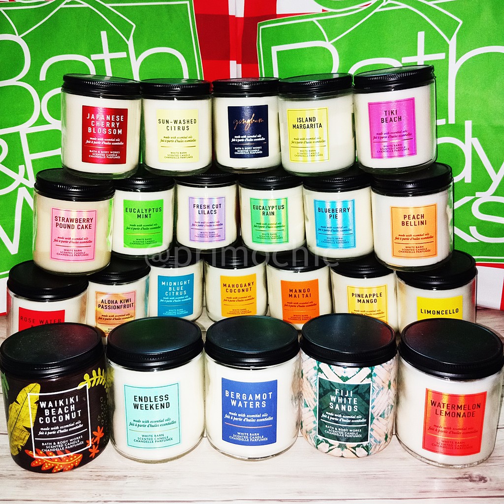 Bath And Body Works Single Wick Scented Candle Lilin Wangi Shopee Malaysia