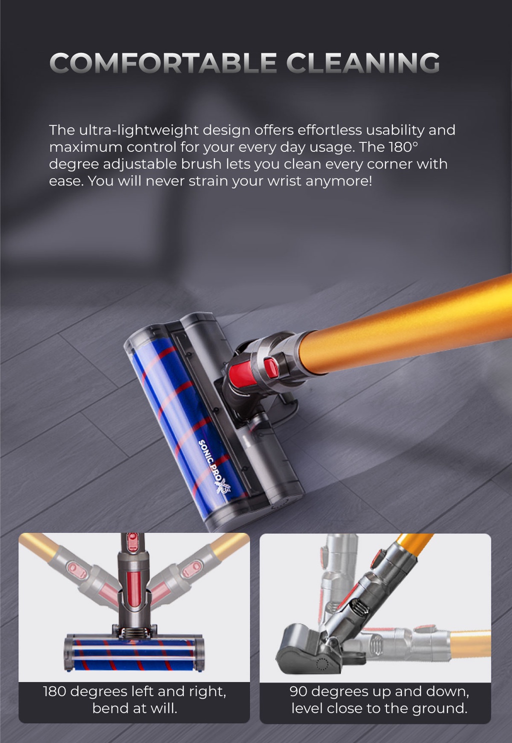 PerySmith Cordless Vacuum Cleaner Sonic Pro X5 PGMall