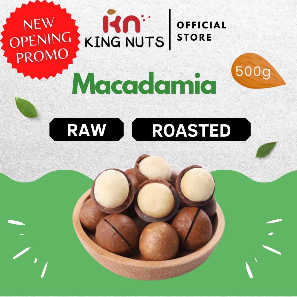 King Nuts Roasted Macadamia Nuts with Shell 500g Shopee Malaysia