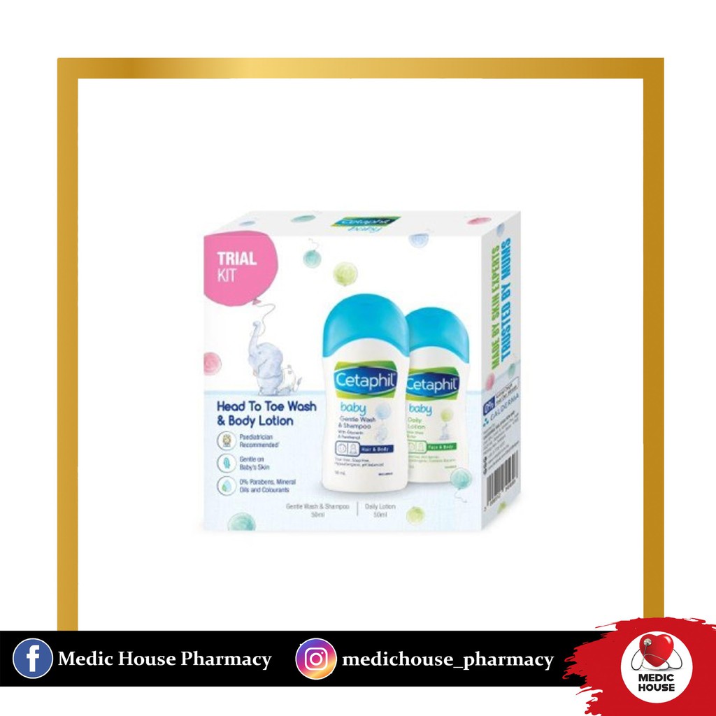 CETAPHIL BABY HEAD TO TOE WASH & BODY WASH TRIAL KIT Shopee Malaysia