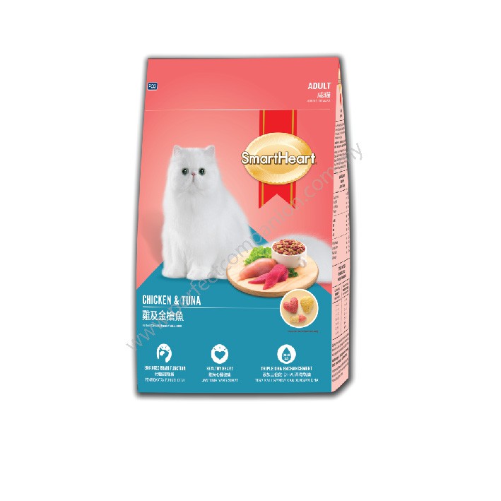 (Ready Stock) Smart Heart Dry Cat Food 10kg / Makanan Kucing Chicken