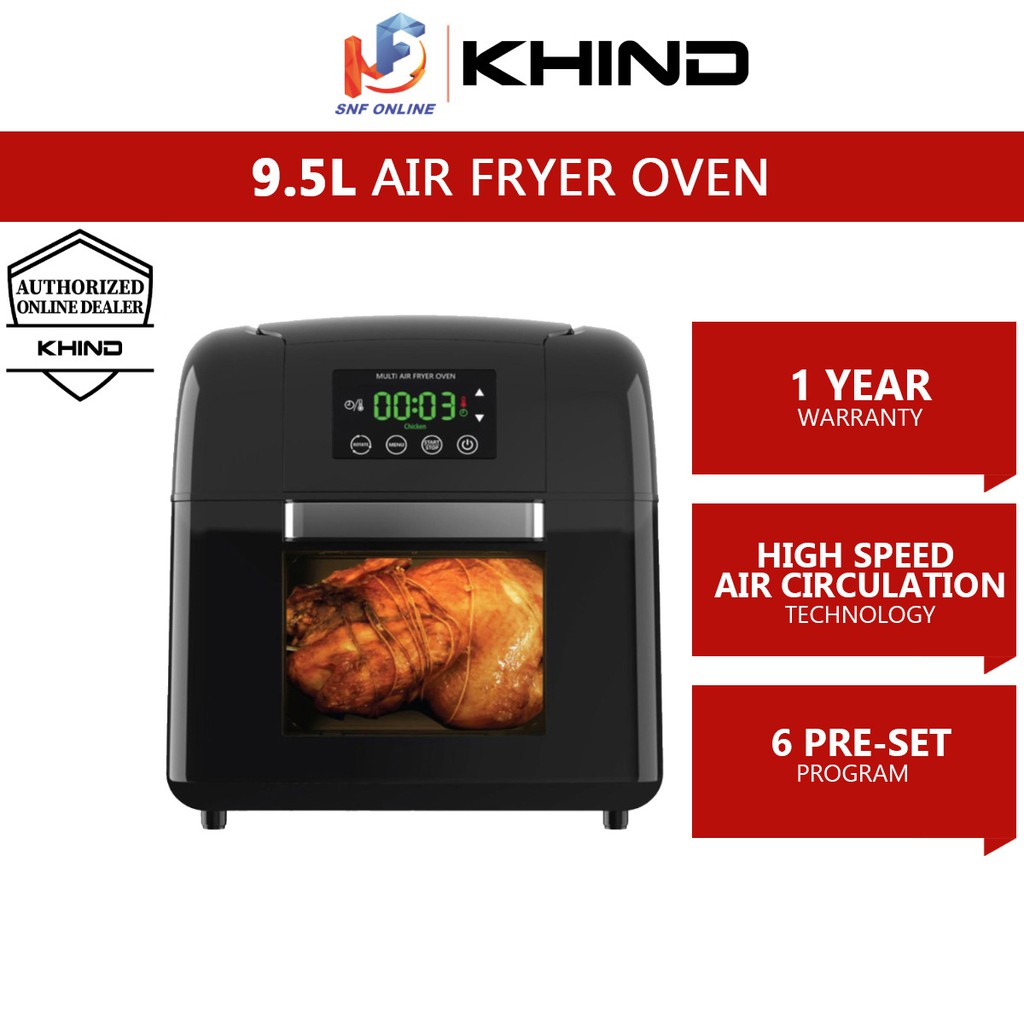 Khind Air Fryer Oven (9.5 L) ARF9500 Shopee Malaysia