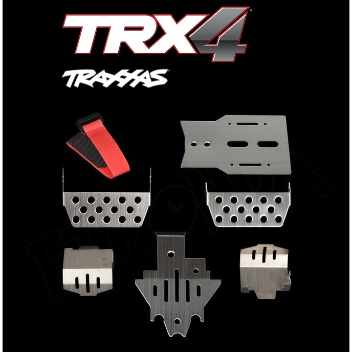 Traxxas TRX4 Stainless Steel Chassis Bumper Armor Set Axle Protector Plate for Traxxas TRX4