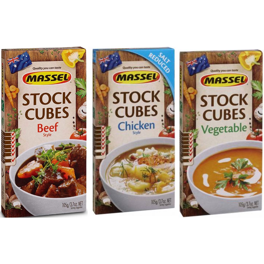 READY STOCK 105gm Massel Stock Cubes Chicken Beef Vegetable Vege