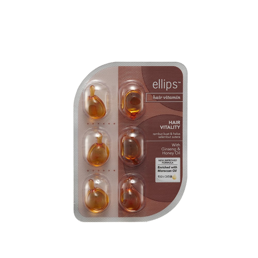 Ellips Hair Vitamin Hair Vitality With Ginseng & Honey Oil 6s Shopee
