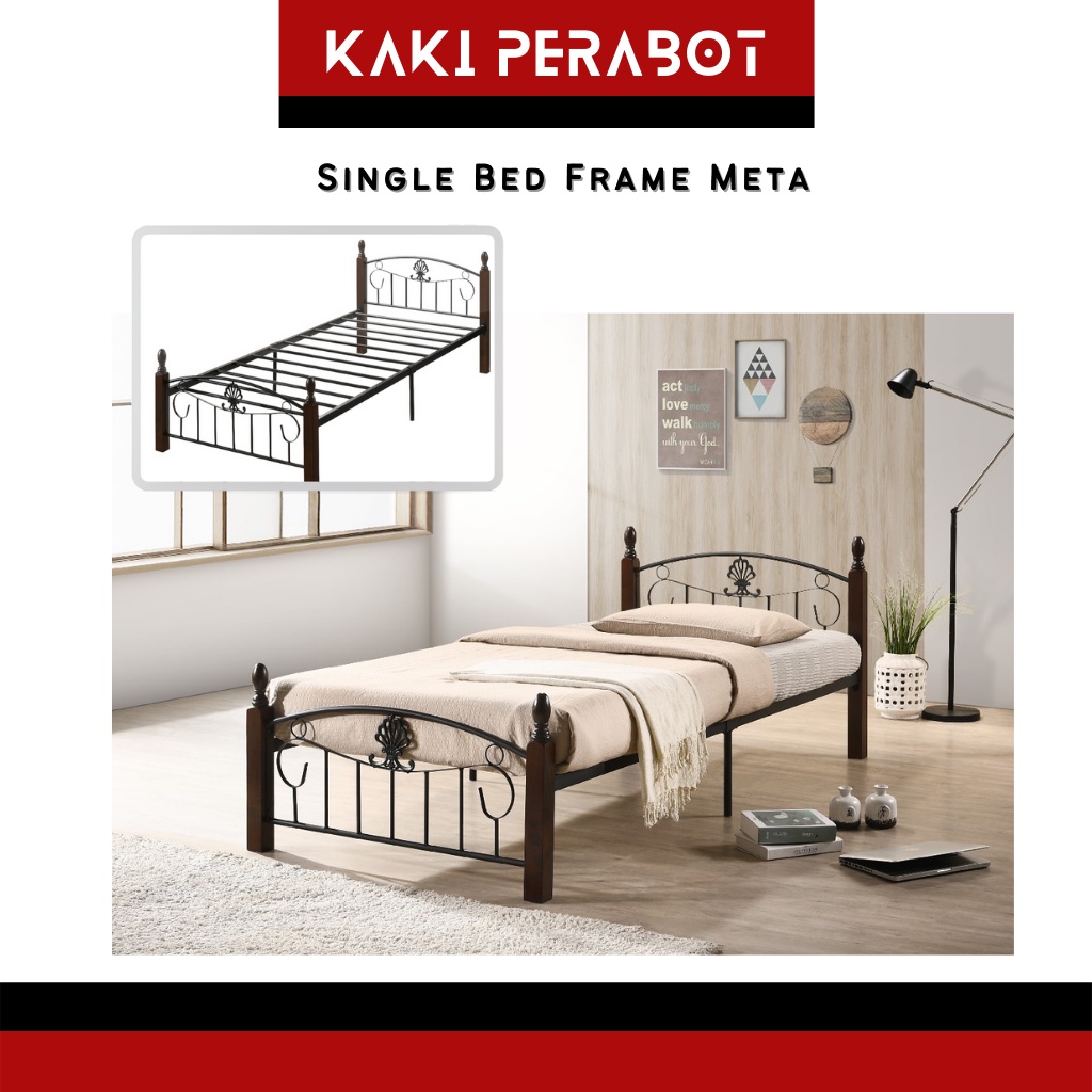CLASSIC Metal Single Bed Frame Single Metal Bed Frame Single Katil