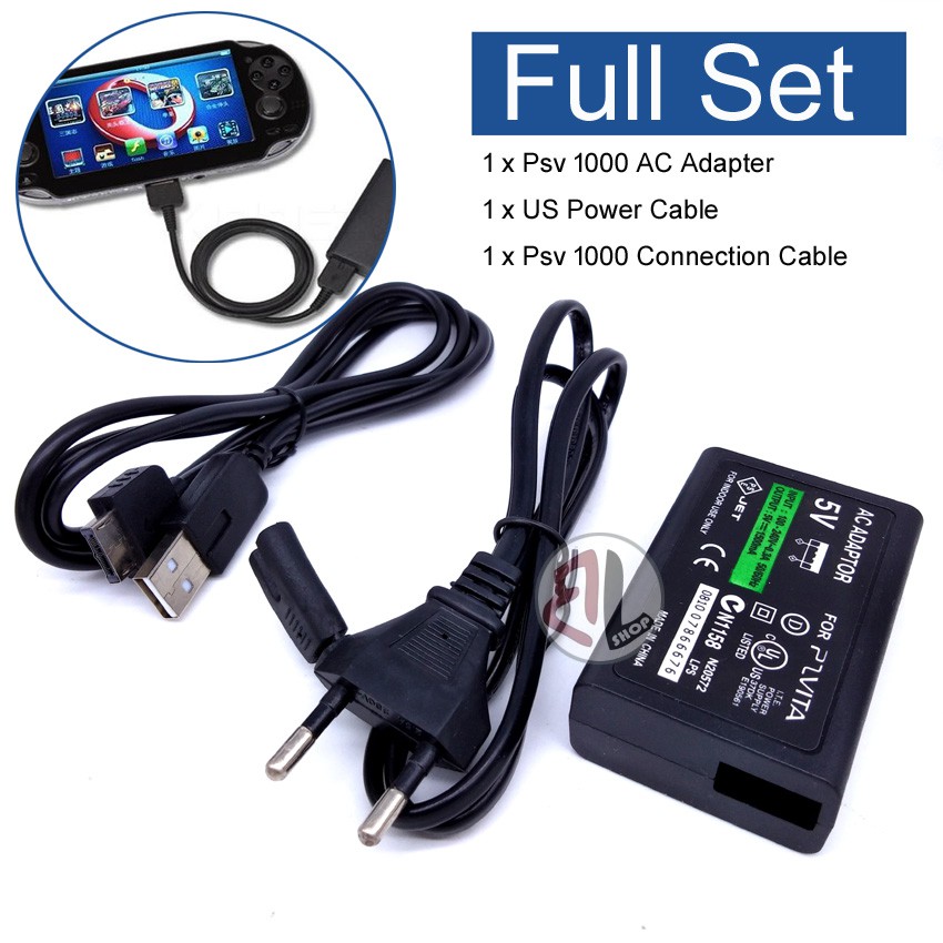 PS Vita PSV 1000/ PSV 2000 2 in1 USB Charger Cable Charging Transfer