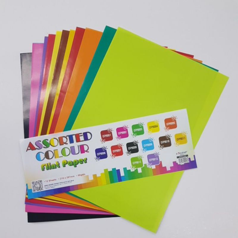 A4 origami paper/flint paper/colour paper/kertas warna Shopee Malaysia