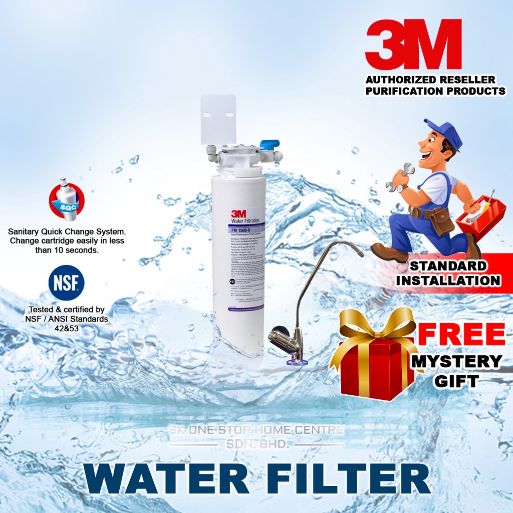 3M Undersink Drinking Water Filter System FM1500B / 3M Water Filter