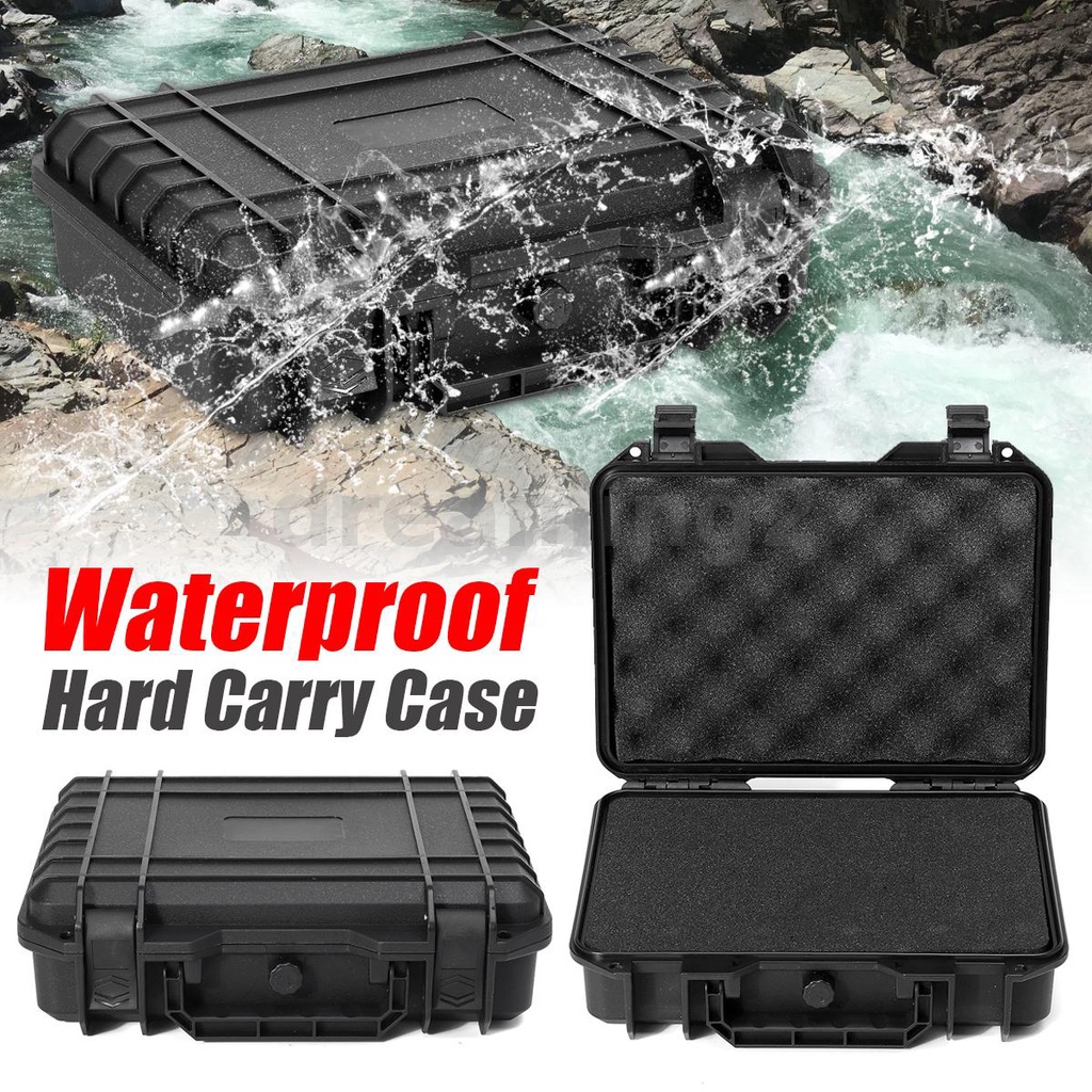 Waterproof Hard Plastic Carry Case Tool Storage Box Portable Organizer