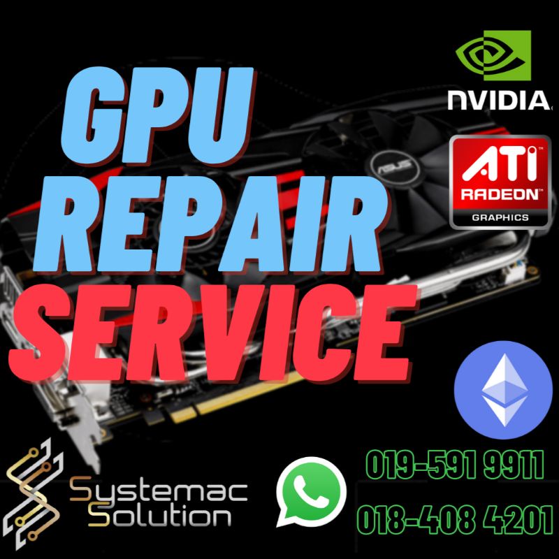 Graphic Card Repair Service | GPU Repair | ETH | AMD | NVDIA | Shopee