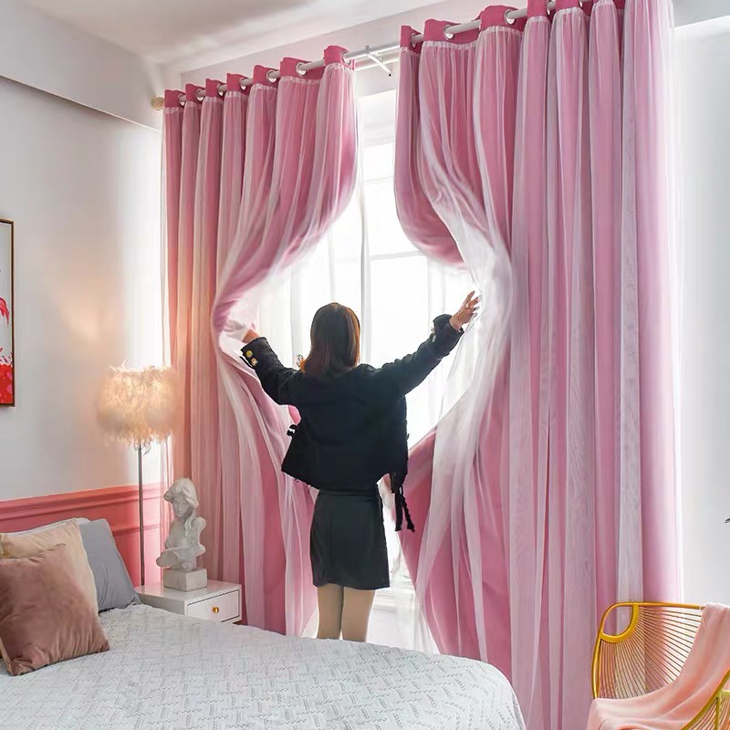 [LANGSIR MEWAH] Luxury Curtain Modern Blackout Double Curtain Living