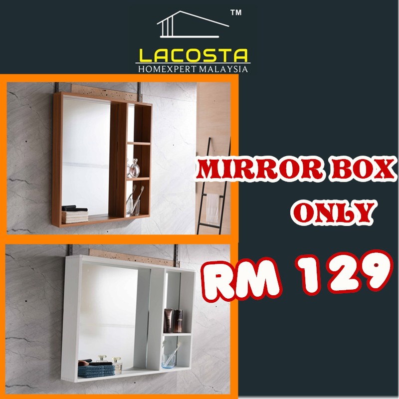 MIRROR BOX (590mm x100 x 650) BASIN /BATHROOM MIRROR/BATHROOM ACCESSORIES/SANITARY/SINKI